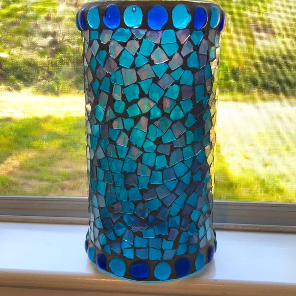 Mosaic Candle Holder - Picture 1 of 3